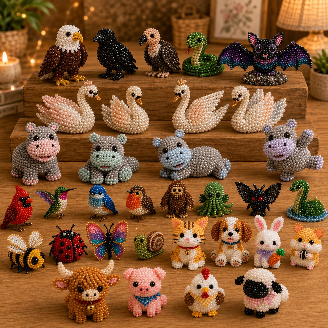 🧵✨ Mały zestaw DIY z koralikowymi zwierzątkami 3
