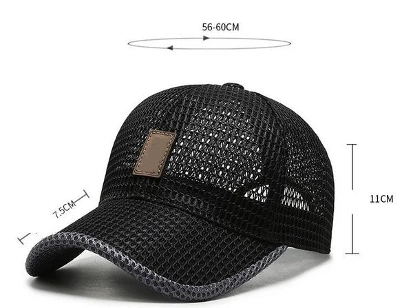 🧢Letnia, oddychająca, lekka czapka z daszkiem