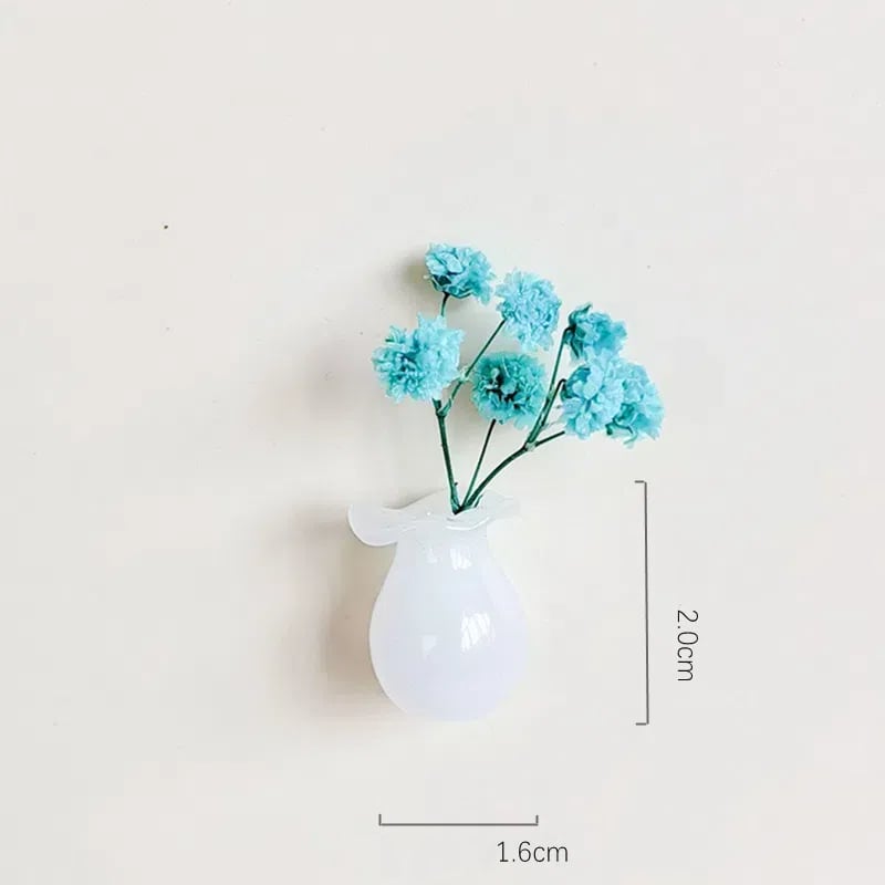 🎁🌸 Mini ceramiczny wazon – magnes na lodówkę