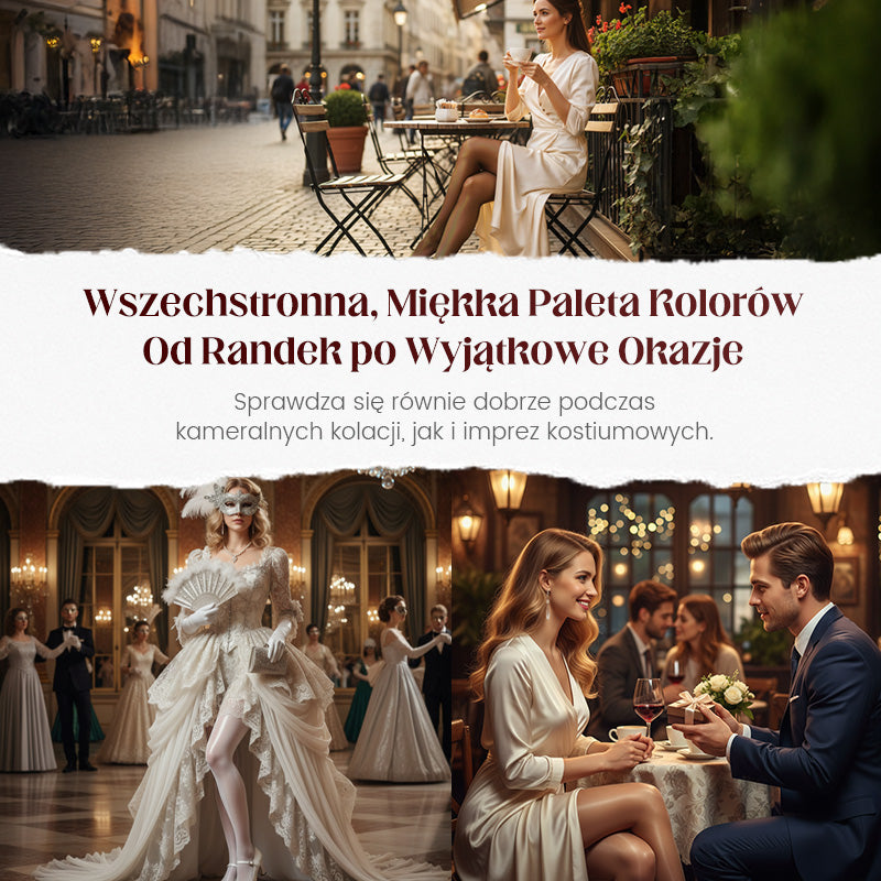 ✨Błyszczące przezroczyste rajstopy damskie - odporne na rozdarcia i antypoślizgowe