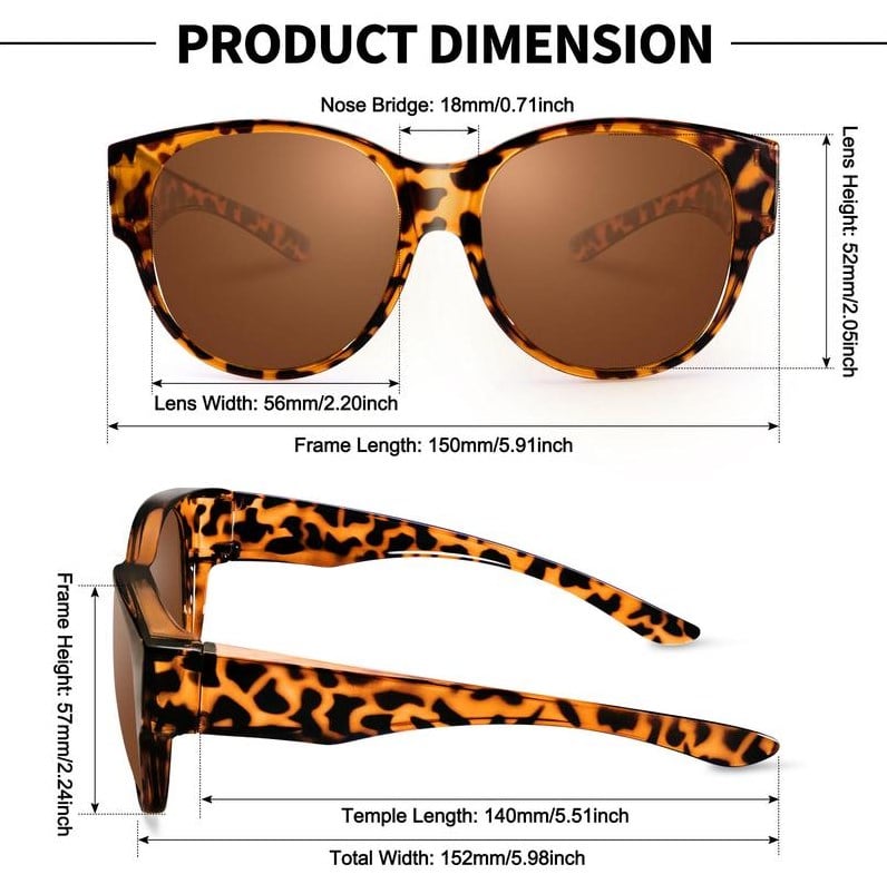 🕶 Nowe okulary przeciwsłoneczne typu „kocie oko” w rozmiarze XL, z soczewkami polaryzacyjnymi i ochroną UV400.