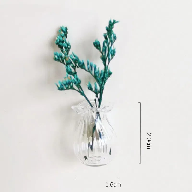 🎁🌸 Mini ceramiczny wazon – magnes na lodówkę
