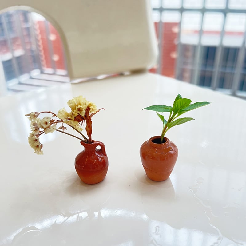 🎁🌸 Mini ceramiczny wazon – magnes na lodówkę