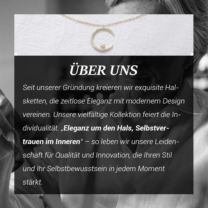 ⌛ Tylko 3 dni – 50% zniżki na wszystko! ⏰ Lśniący naszyjnik z księżycem i gwiazdą 🌙