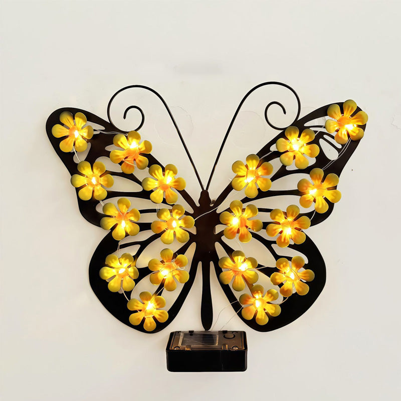 🦋 Solarna lampa ogrodowa w kształcie motyla