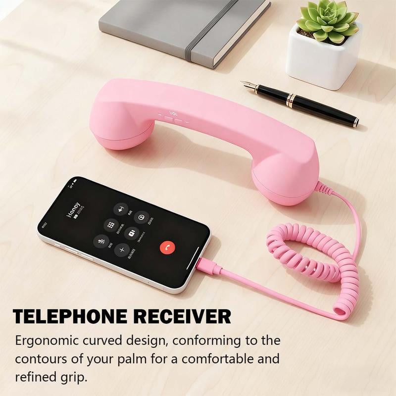 ☎️ Słuchawka telefoniczna w stylu retro ze złączem Type-C 📞