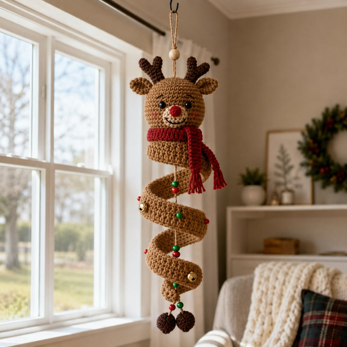 ☃️Ostatni dzień 50% zniżki – zestaw spiralnych bałwanków DIY na szydełku