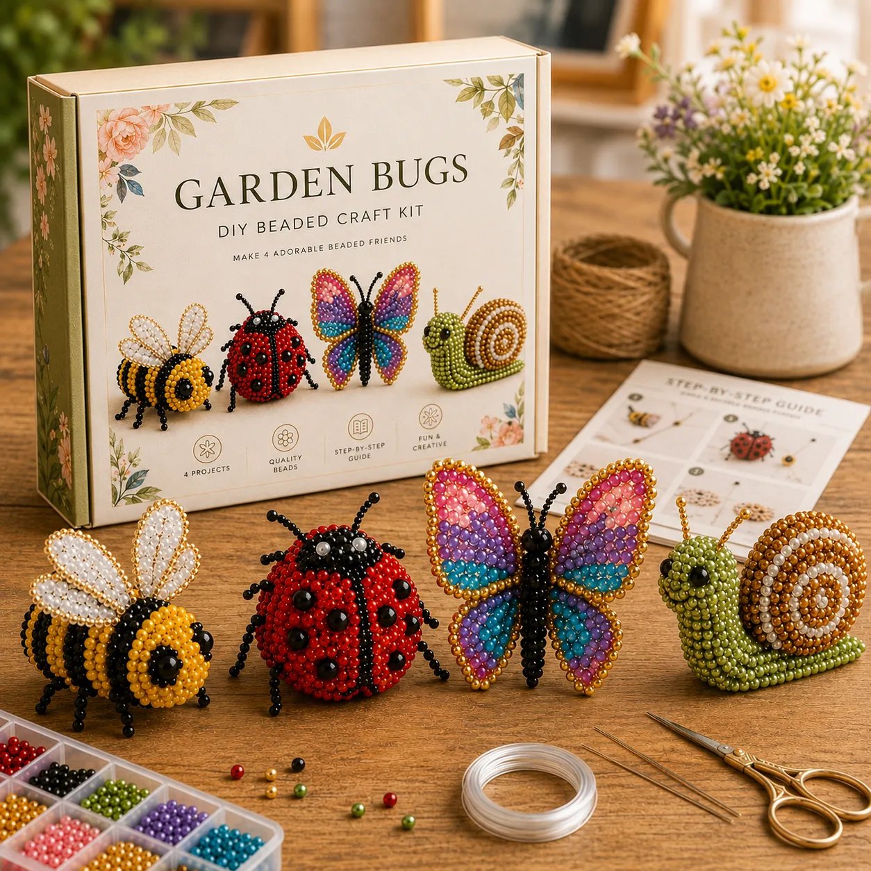 🧵✨ Mały zestaw DIY z koralikowymi zwierzątkami 3