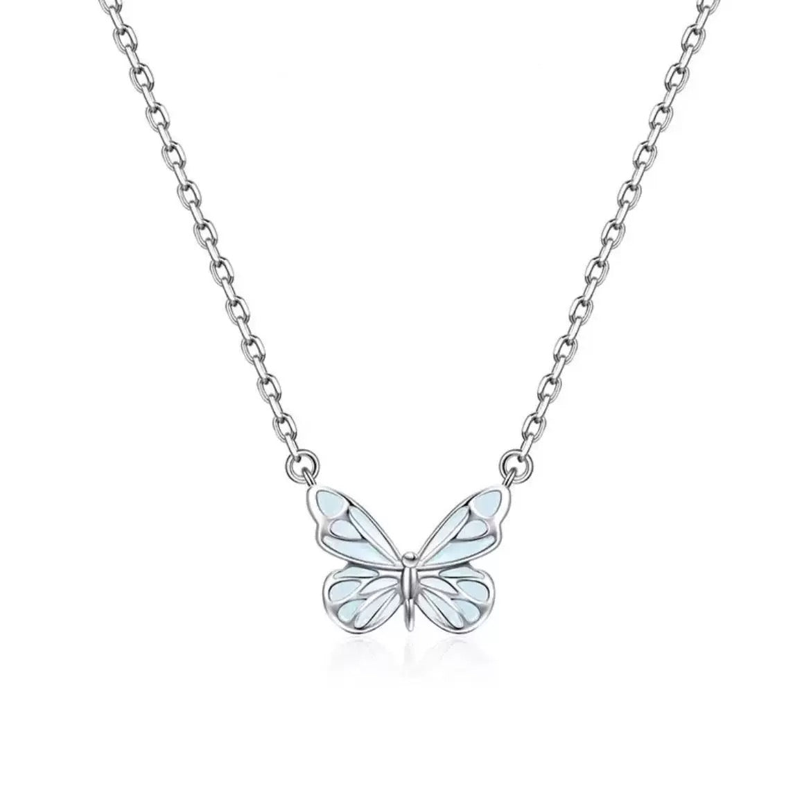 🦋 Naszyjnik z niebieskim motylem – stylowy i elegancki, wykwintny design, idealny na co dzień 💎✨