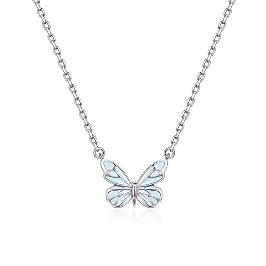 🦋 Naszyjnik z niebieskim motylem – stylowy i elegancki, wykwintny design, idealny na co dzień 💎✨