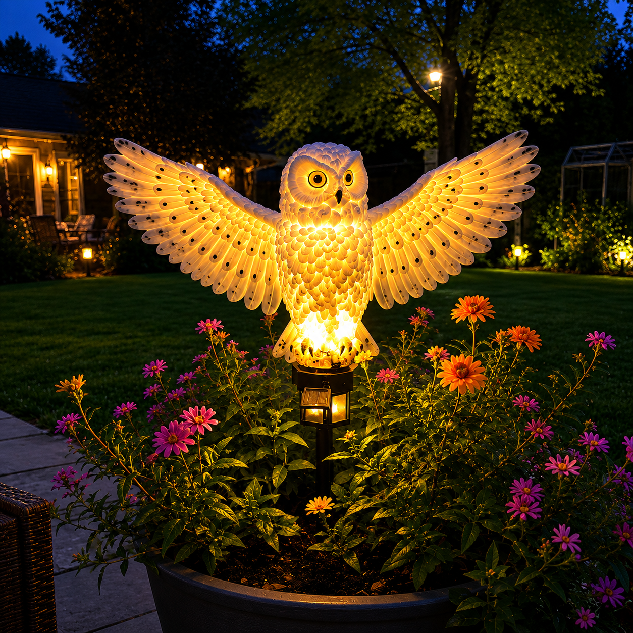 🦉Rozświetl swoją ścieżkę ogrodową już dziś! Lampa ścieżkowa w kształcie sowy zasilana energią słoneczną