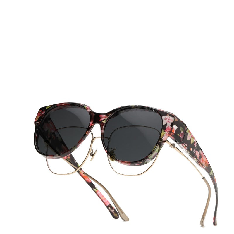🕶 Nowe okulary przeciwsłoneczne typu „kocie oko” w rozmiarze XL, z soczewkami polaryzacyjnymi i ochroną UV400.