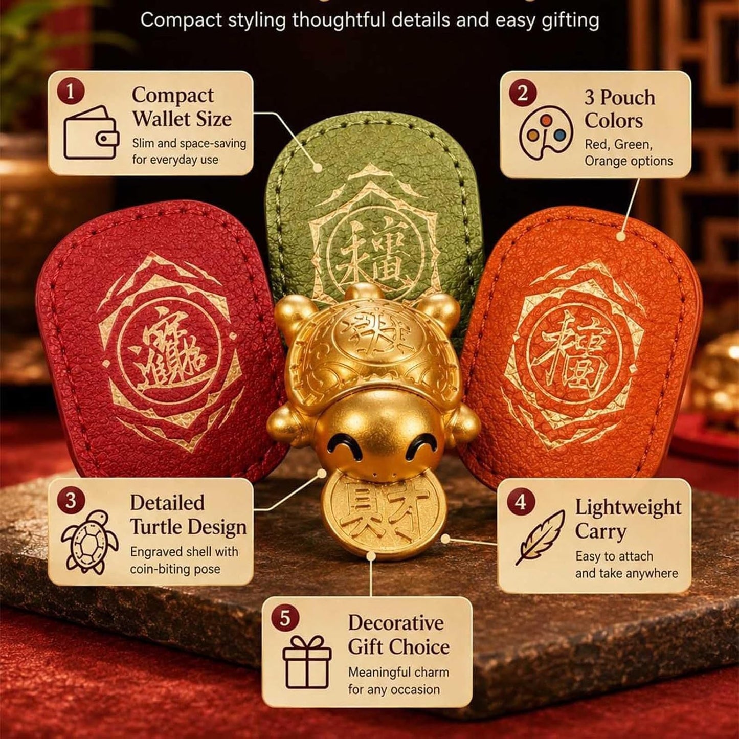 🐢2026 Złoty amulet żółwia – Gryzie szczęście🍀Nigdy nie puszcza!