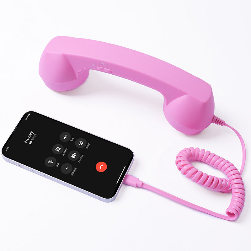 ☎️ Słuchawka telefoniczna w stylu retro ze złączem Type-C 📞