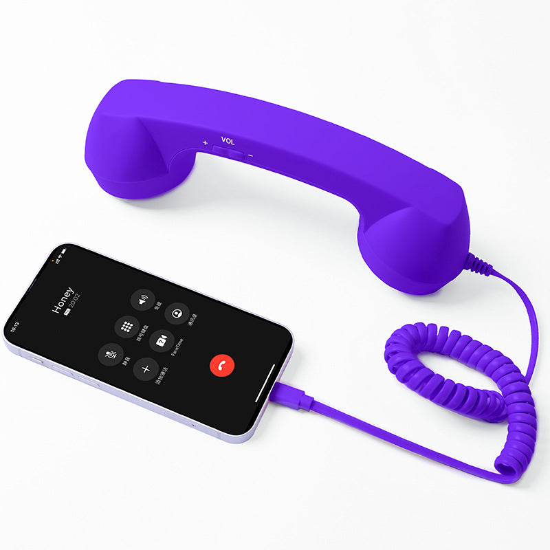 ☎️ Słuchawka telefoniczna w stylu retro ze złączem Type-C 📞