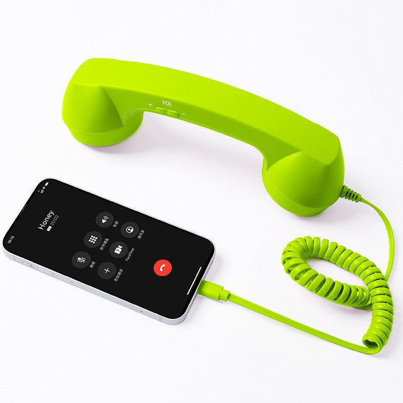 ☎️ Słuchawka telefoniczna w stylu retro ze złączem Type-C 📞