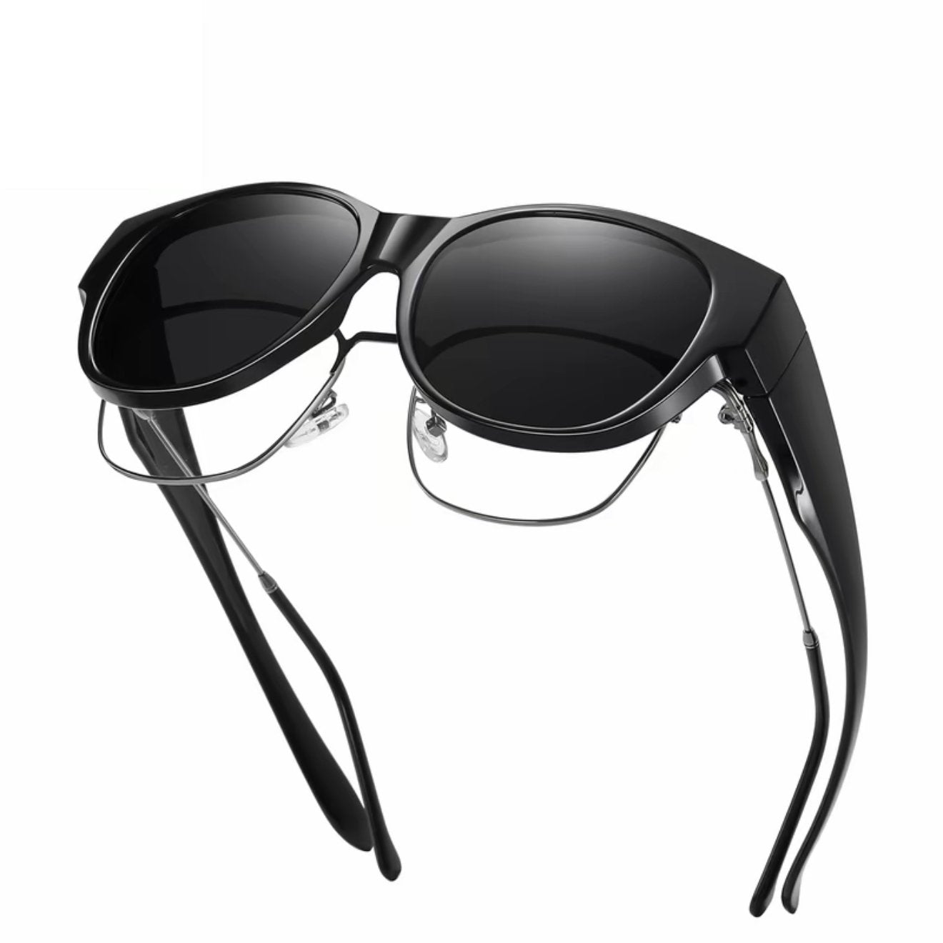 🕶 Nowe okulary przeciwsłoneczne typu „kocie oko” w rozmiarze XL, z soczewkami polaryzacyjnymi i ochroną UV400.
