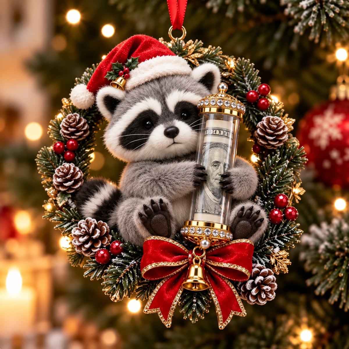 🎄 💵 Ozdoba świąteczna na gotówkowy prezent – ✨pomysłowy sposób na wręczenie pieniędzy w te święta