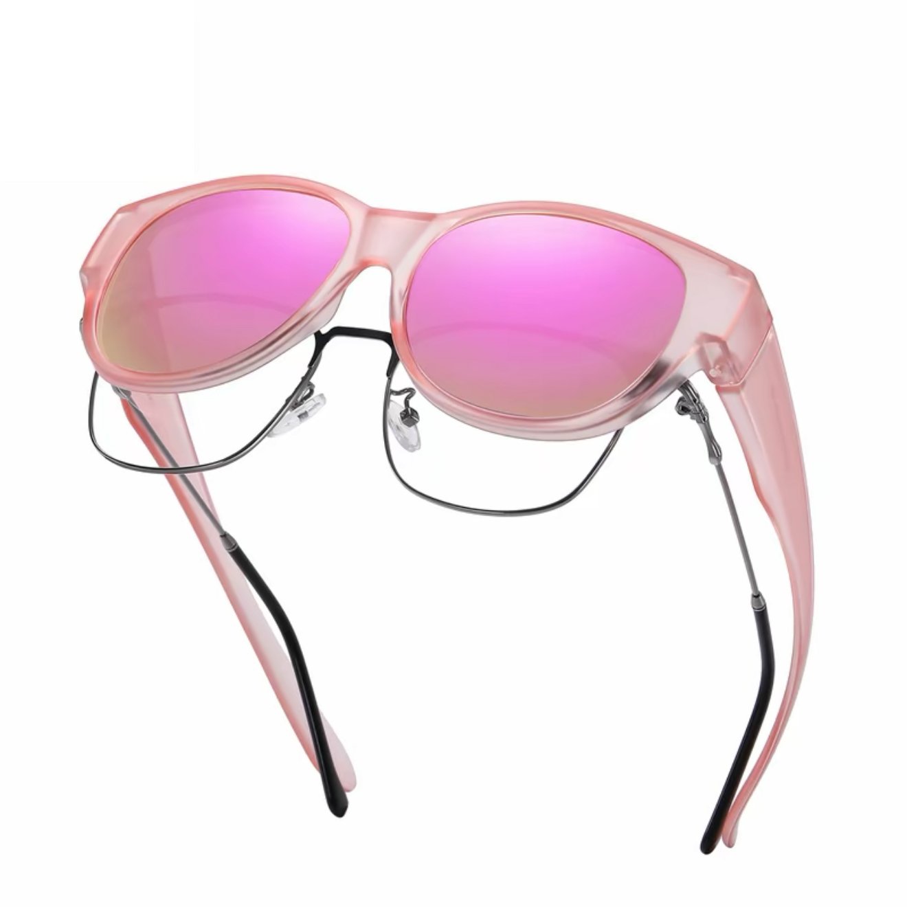 🕶 Nowe okulary przeciwsłoneczne typu „kocie oko” w rozmiarze XL, z soczewkami polaryzacyjnymi i ochroną UV400.