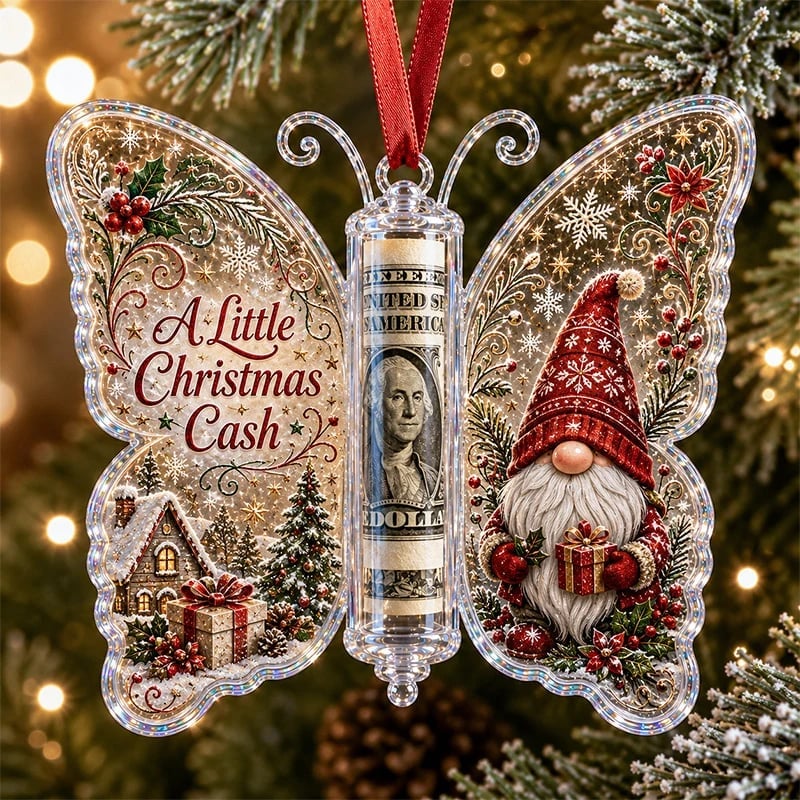 🦋💵 Świąteczny prezent gotówkowy w kształcie motyla – świąteczna pamiątka na pieniądze 🎄✨