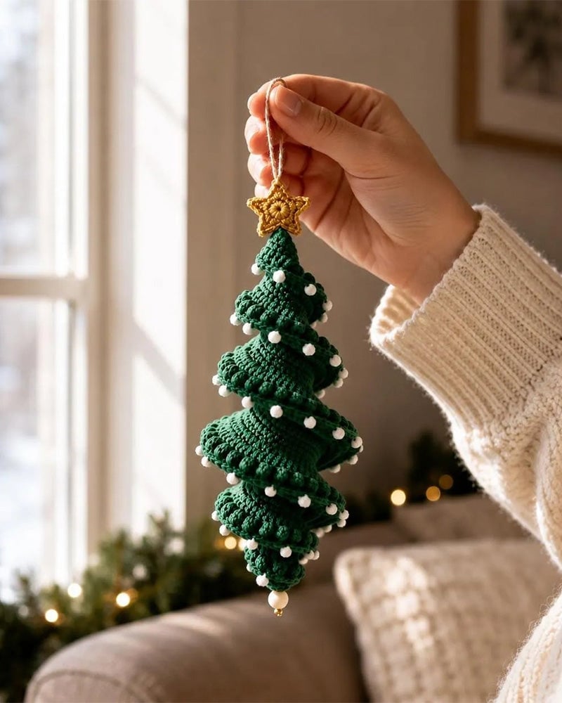 ☃️Ostatni dzień 50% zniżki – zestaw spiralnych bałwanków DIY na szydełku