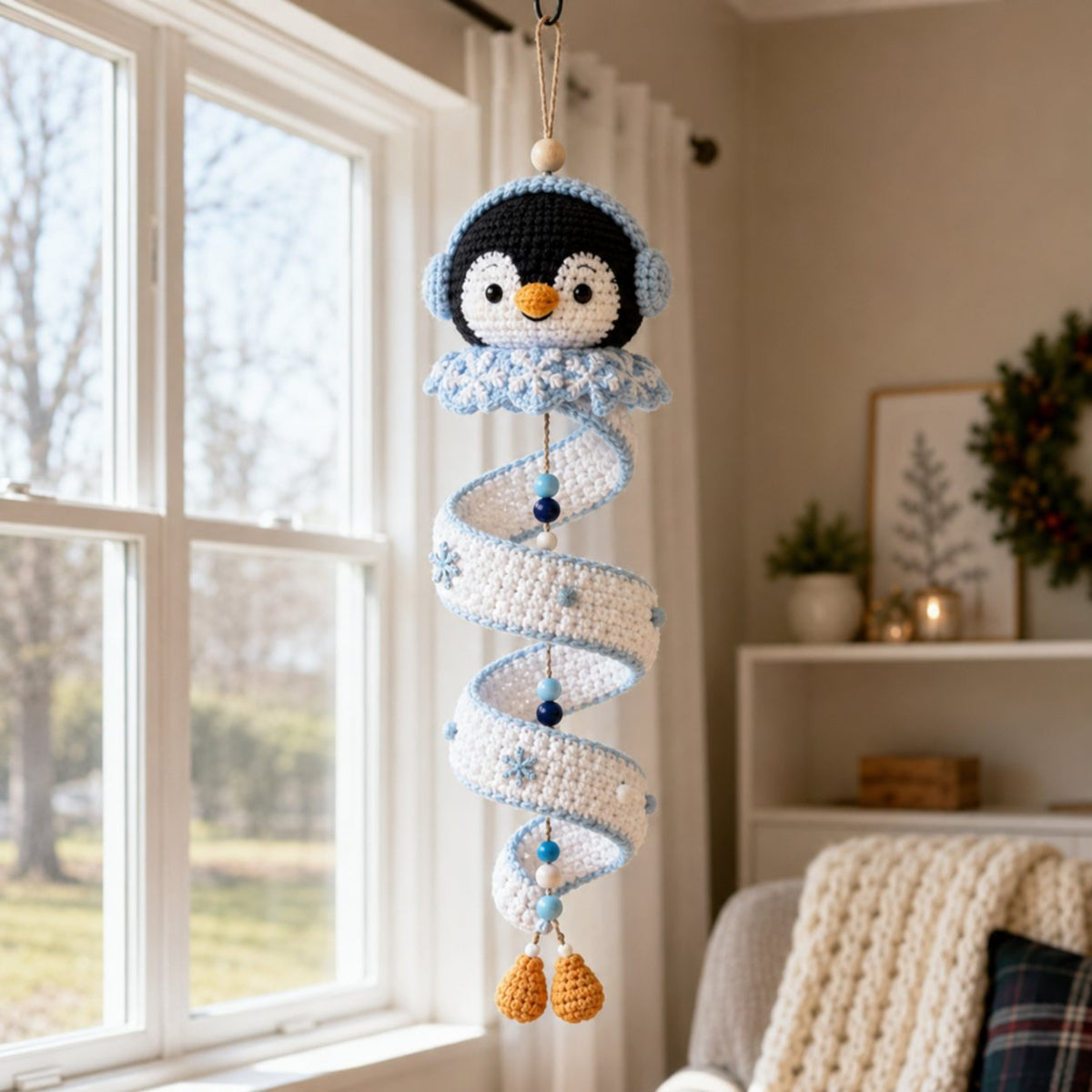 ☃️Ostatni dzień 50% zniżki – zestaw spiralnych bałwanków DIY na szydełku