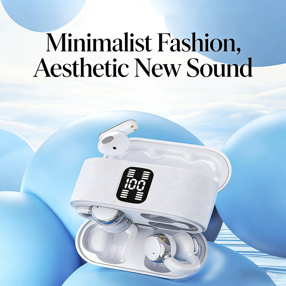 🎧🎶 Bezprzewodowe słuchawki Bluetooth typu „2 w 1” z pałąkiem na ucho i wkładkami dousznymi | 30 godzin odtwarzania