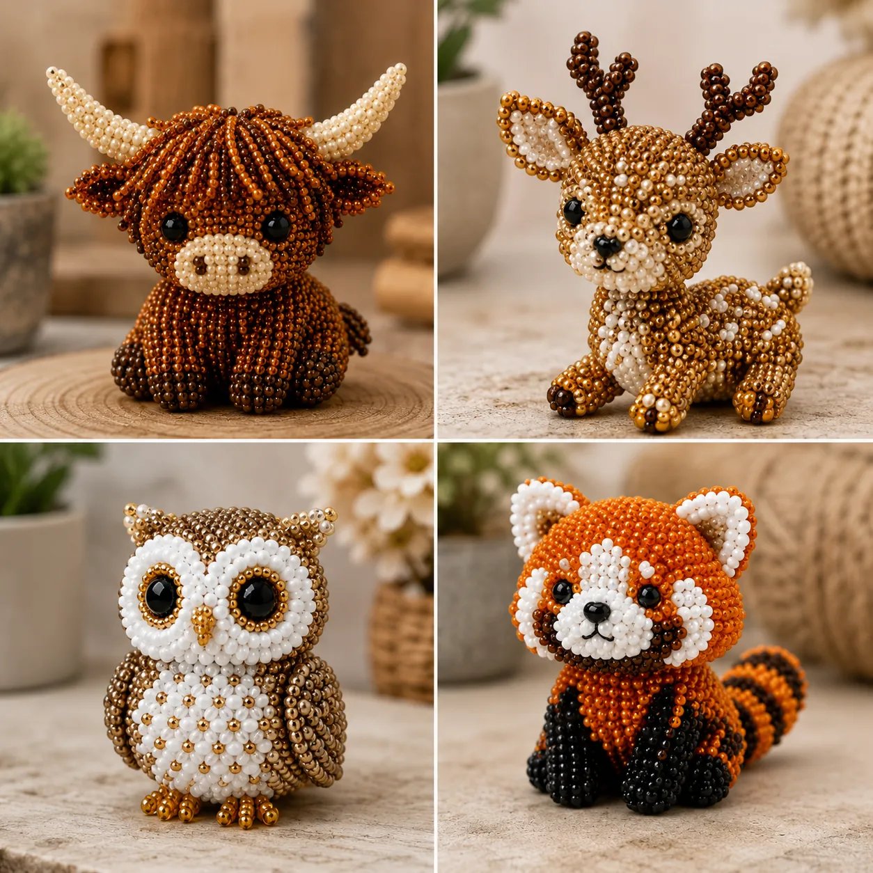 🧵✨ Mały zestaw DIY z koralikowymi zwierzątkami 3