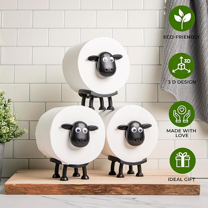 🎁 🐑Uchwyt na papier toaletowy w kształcie owcy