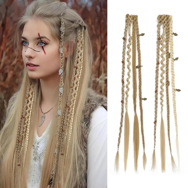 🌿🎨 Warkoczyki w stylu boho z klipsami i koralikami – łatwa metamorfoza fryzury na festiwale i na co dzień (✨2 szt.)