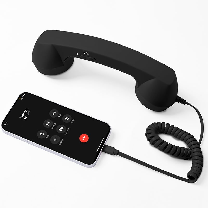 ☎️ Słuchawka telefoniczna w stylu retro ze złączem Type-C 📞