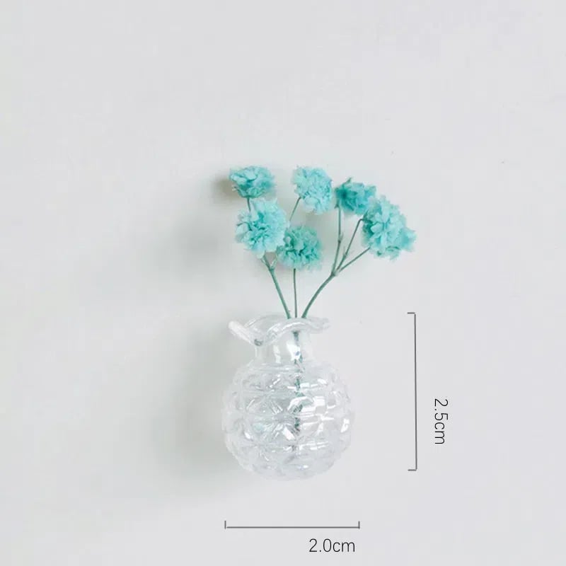 🎁🌸 Mini ceramiczny wazon – magnes na lodówkę