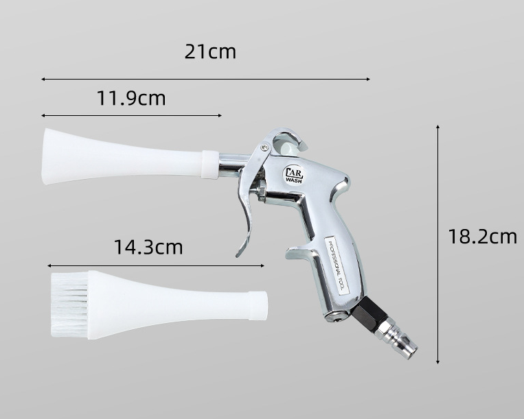 Pistolet czyszczący Tornado – dmuchawa powietrzna 2 w 1 z szczotką