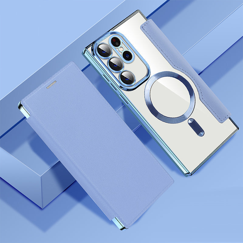 📱Nowe skórzane etui z klapką na telefon komórkowy Samsung