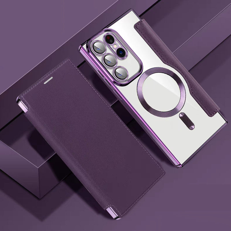 📱Nowe skórzane etui z klapką na telefon komórkowy Samsung