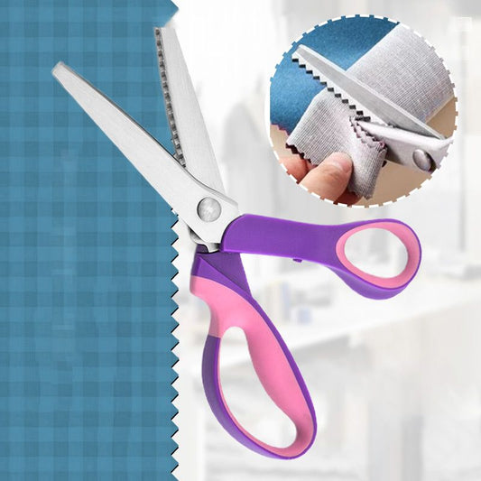 ✂️🧵Wielofunkcyjne trójkątne nożyczki ząbkowane ze stali nierdzewnej