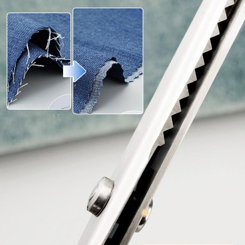 ✂️🧵Wielofunkcyjne trójkątne nożyczki ząbkowane ze stali nierdzewnej