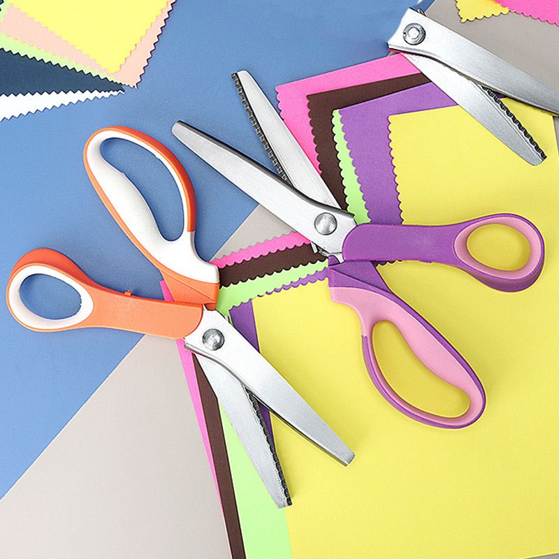 ✂️🧵Wielofunkcyjne trójkątne nożyczki ząbkowane ze stali nierdzewnej