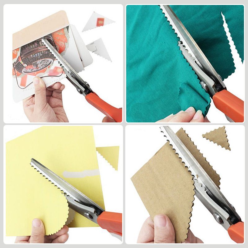 ✂️🧵Wielofunkcyjne trójkątne nożyczki ząbkowane ze stali nierdzewnej