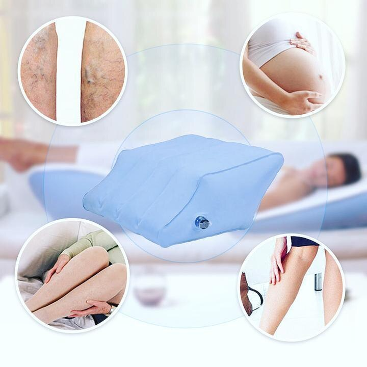 Dmuchana poduszka pod nogi do łóżka i sofy – Poprawia krążenie krwi, idealna na żylaki i obrzęki nóg 💺🛏️