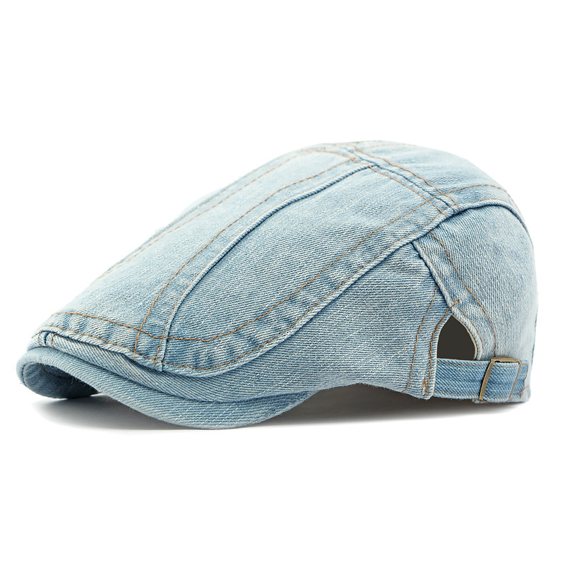 🧢✨Czapka typu newsboy z dżinsu unisex