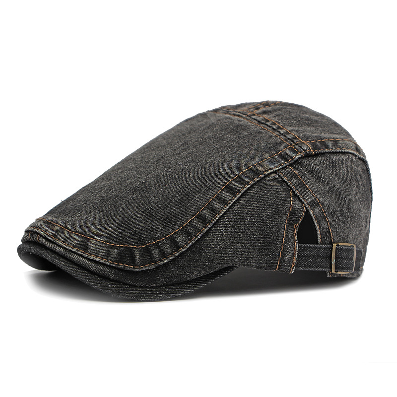 🧢✨Czapka typu newsboy z dżinsu unisex