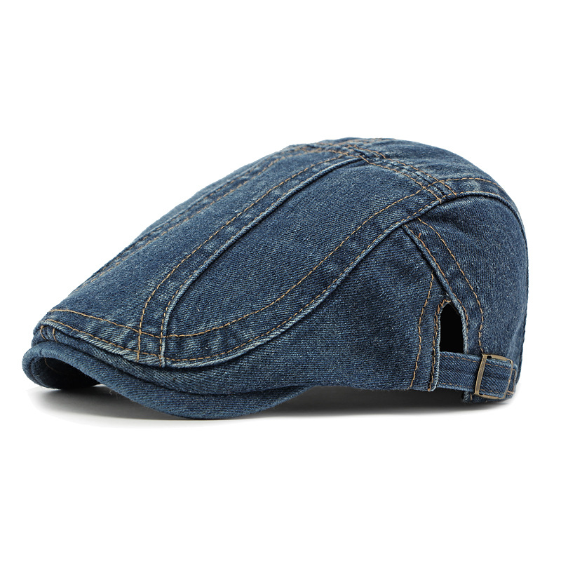 🧢✨Czapka typu newsboy z dżinsu unisex