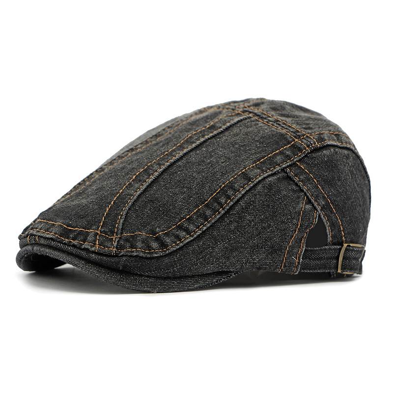 🧢✨Czapka typu newsboy z dżinsu unisex