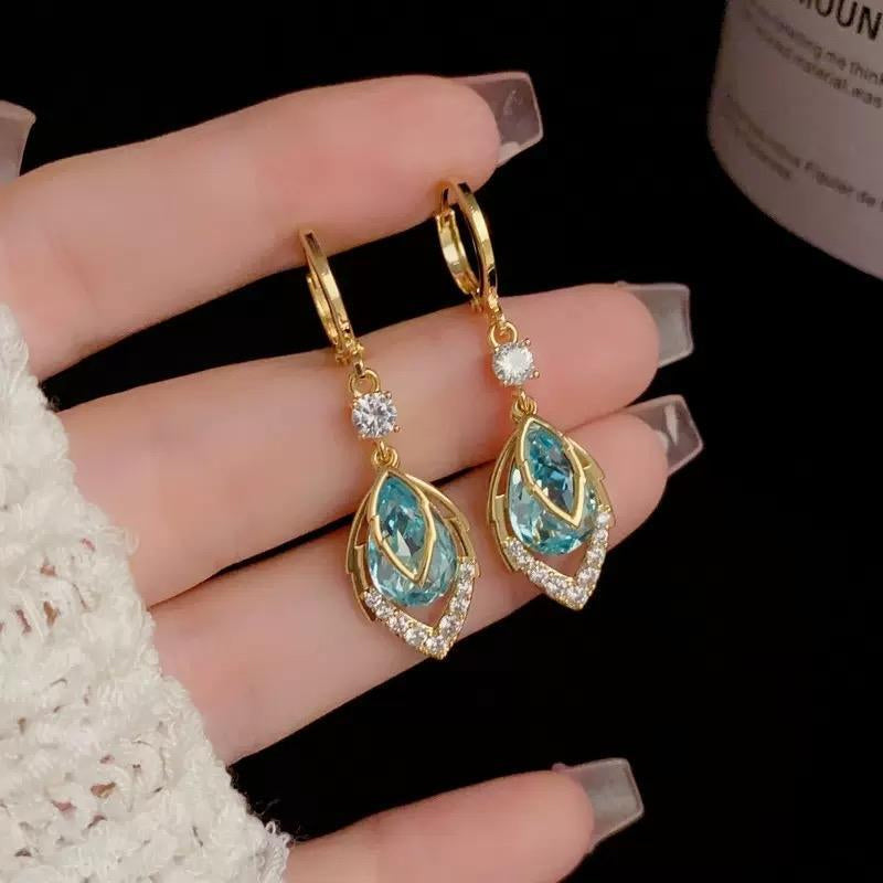 ⏰ Oferta ograniczona czasowo, 30% zniżki! ✨ Kolczyki w kształcie łezki w kolorze nieba