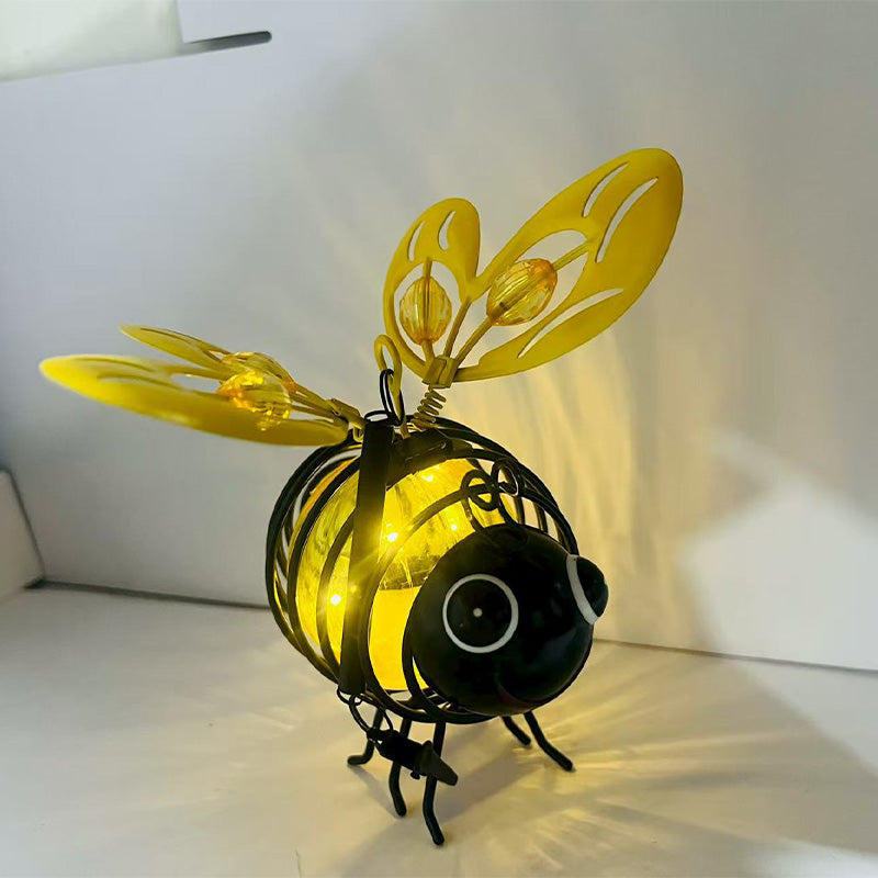 📢📢Ograniczona czasowo zniżka 40%!! ⏰🐝 Wisząca lampa ogrodowa w kształcie pszczół zasilana energią słoneczną