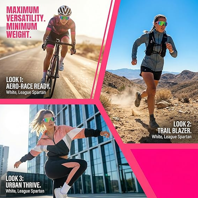 🕶️ Okulary przeciwsłoneczne sportowe z polaryzacją dla mężczyzn i kobiet – filtr UV400 i kolorowe soczewki lustrzane 🏃