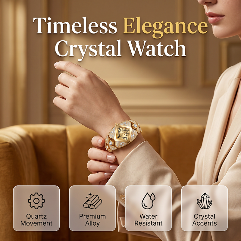 📢⏰50% taniej!! 💎Elegancki damski zegarek kwarcowy na bransolecie