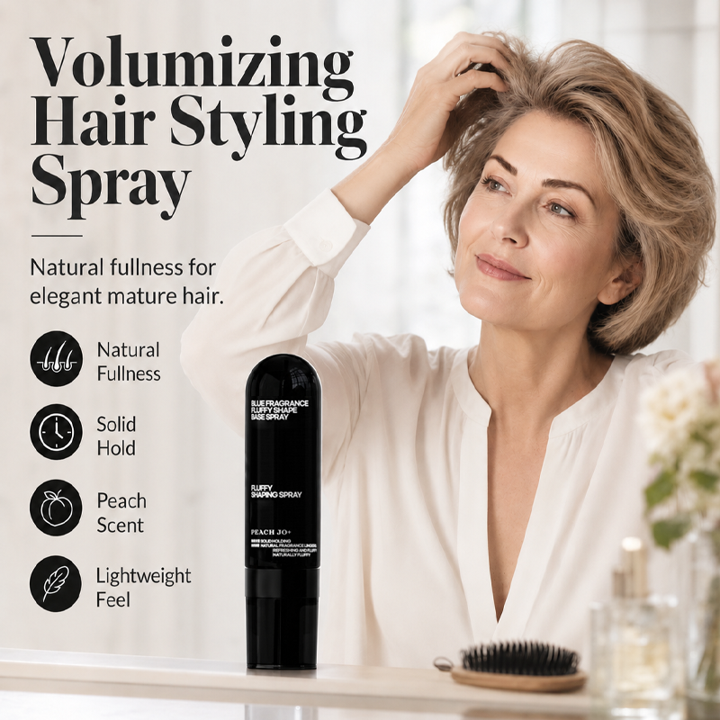 🔥🎁Nowość 50% TANIEJ🔥90 ml Spray do stylizacji włosów Fluffy Hair – objętościowy spray o długotrwałym działaniu i zapachu brzoskwini