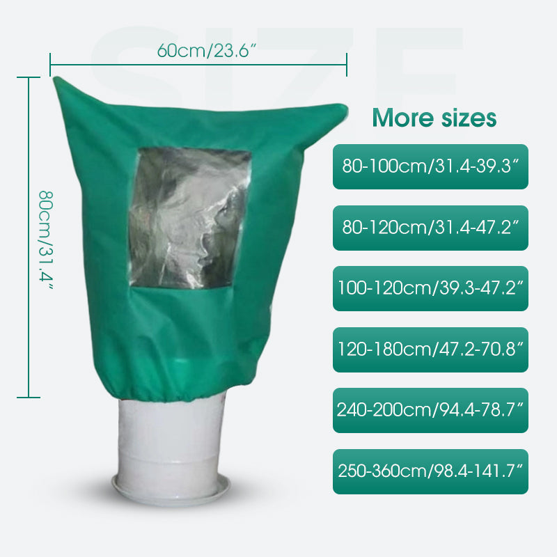 🌱 Zaoszczędź 50%! ❄️ Zimowa osłona na rośliny – zamek błyskawiczny i ściągacz dla ochrony przed mrozem ✨